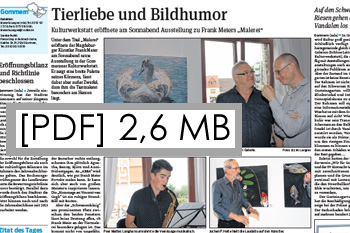 Zeitung über Kulturwerkstatt Gommern