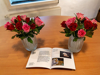 Blumen zum Willkommen