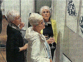 Zeitungsartikel über die Kunstausstellung