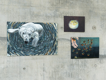 Ausstellung von Malerei im Landesfunkhaus